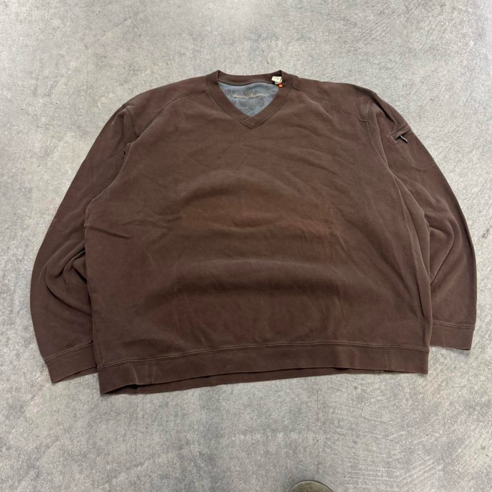 Tommy Bahama Chocolate V-Neck Sweater